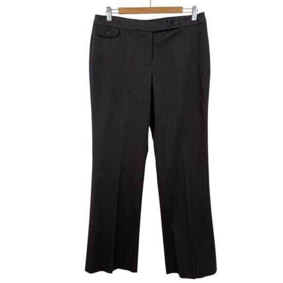 Bianca Nygard trousers pants grey wool blend contemporary high rise wide legs 12 - Picture 2 of 10